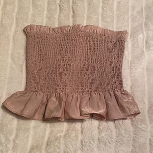 Cotton candy la tube top. Like a plush pink. Size medium